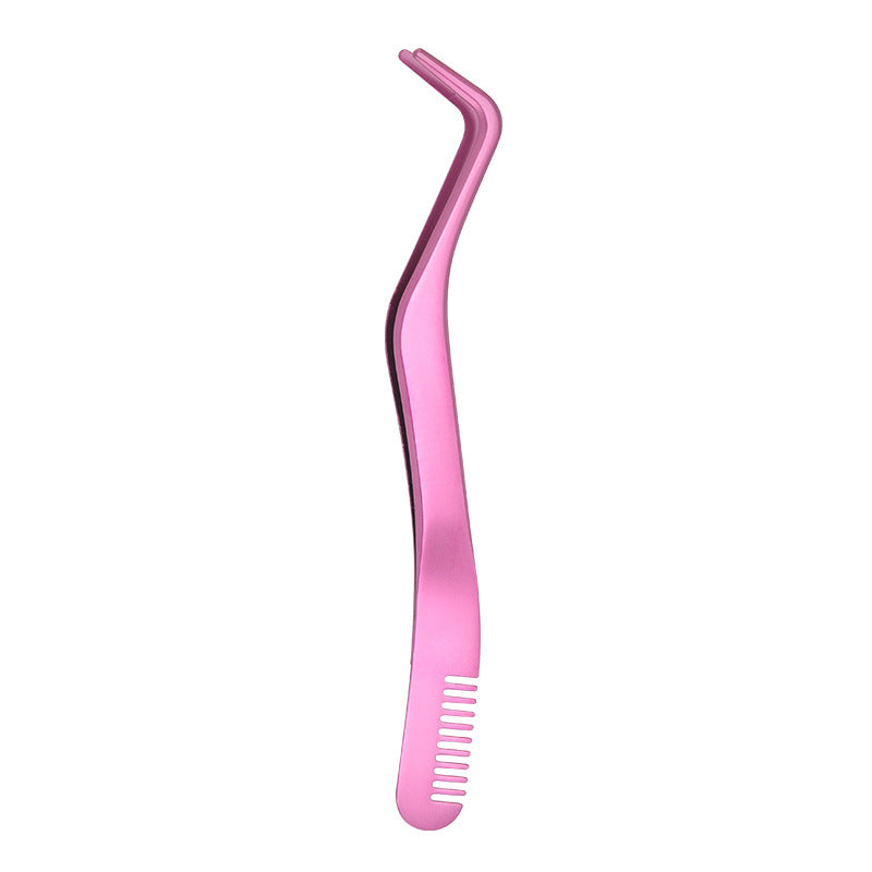 Lash tweezers with comb